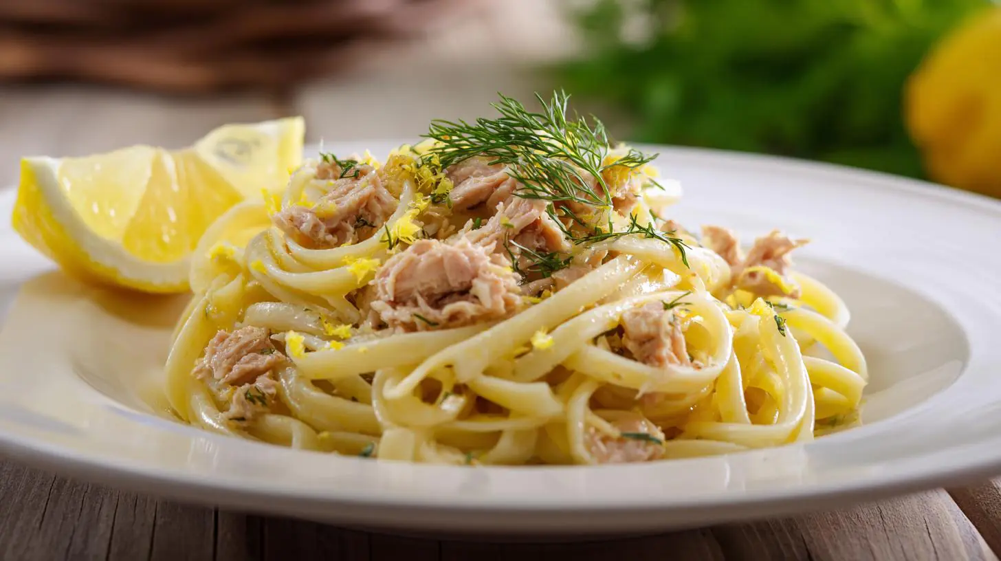 Těstoviny s tuňákem a citronem – lehký trik pro každý den