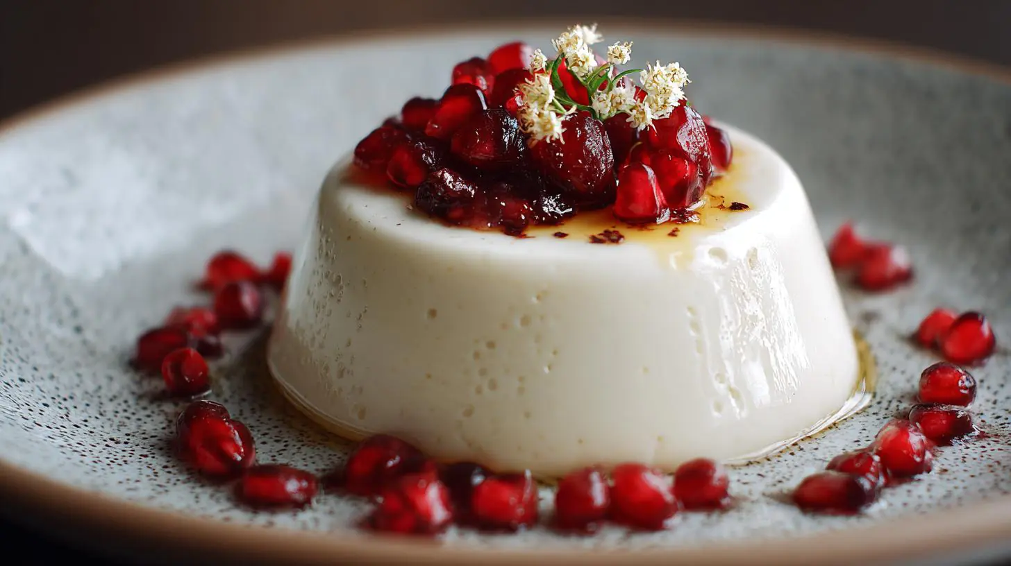 Domácí panna cotta s kokosovým mlékem a vanilkou