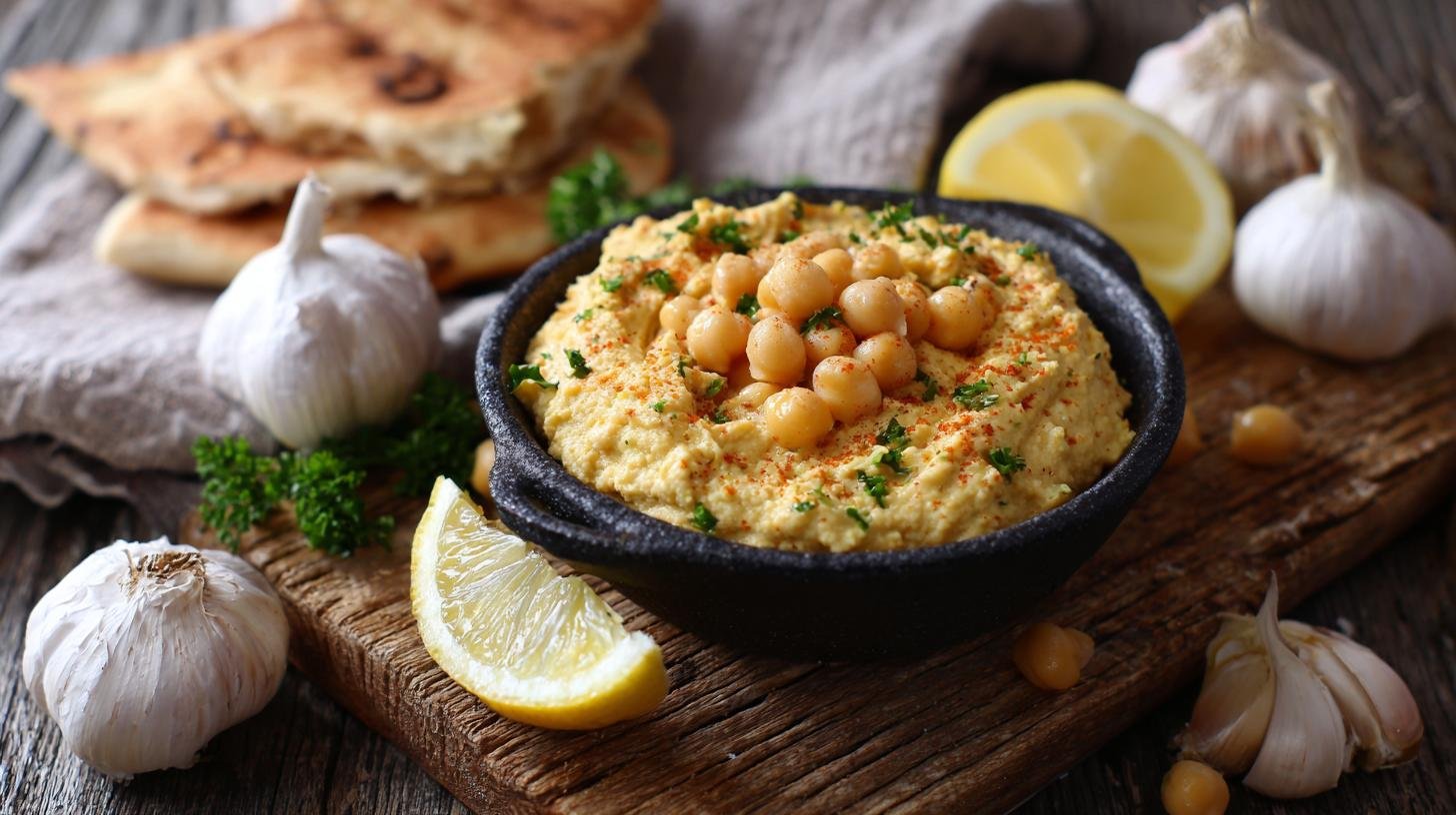 Cizrna, česnek a citron: rychlý hummus hotový za 10 minut. Postup za 10 minut