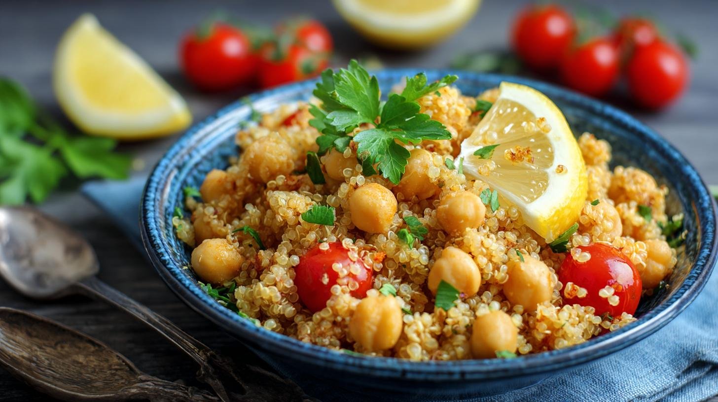Cizrna a quinoa s citrónem – lehký oběd bez masa. Tipy pro úsporu času a peněz