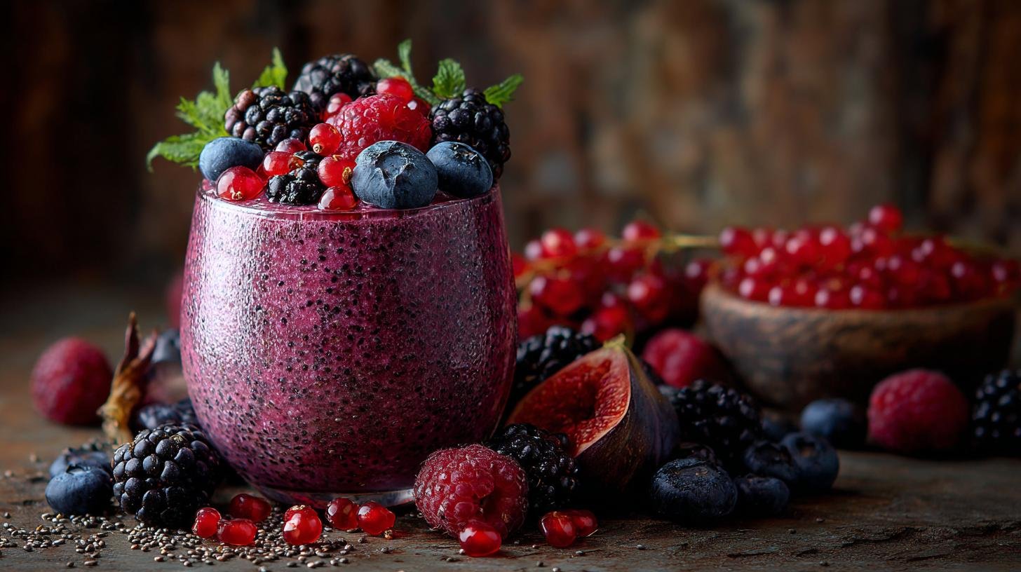 Smoothie z lesního ovoce a chia semínek pro imunitu. Rychlý recept, který zvládne každý
