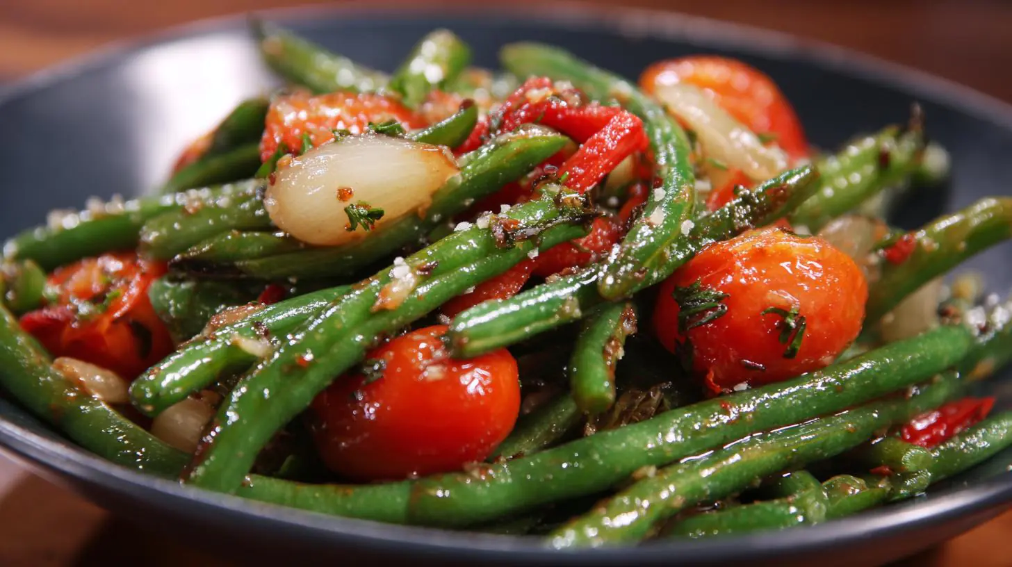 Zelené fazole, rajče a česnek – zdraví z pánve za 15 minut 5 Zelené fazole, rajče a česnek – zdraví z pánve za 15 minut