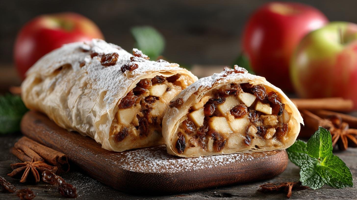 Jablečný štrúdl s skořicí a rozinkami – nejlepší podzimní dezert. Jak servírovat, uskladnit a ohřát