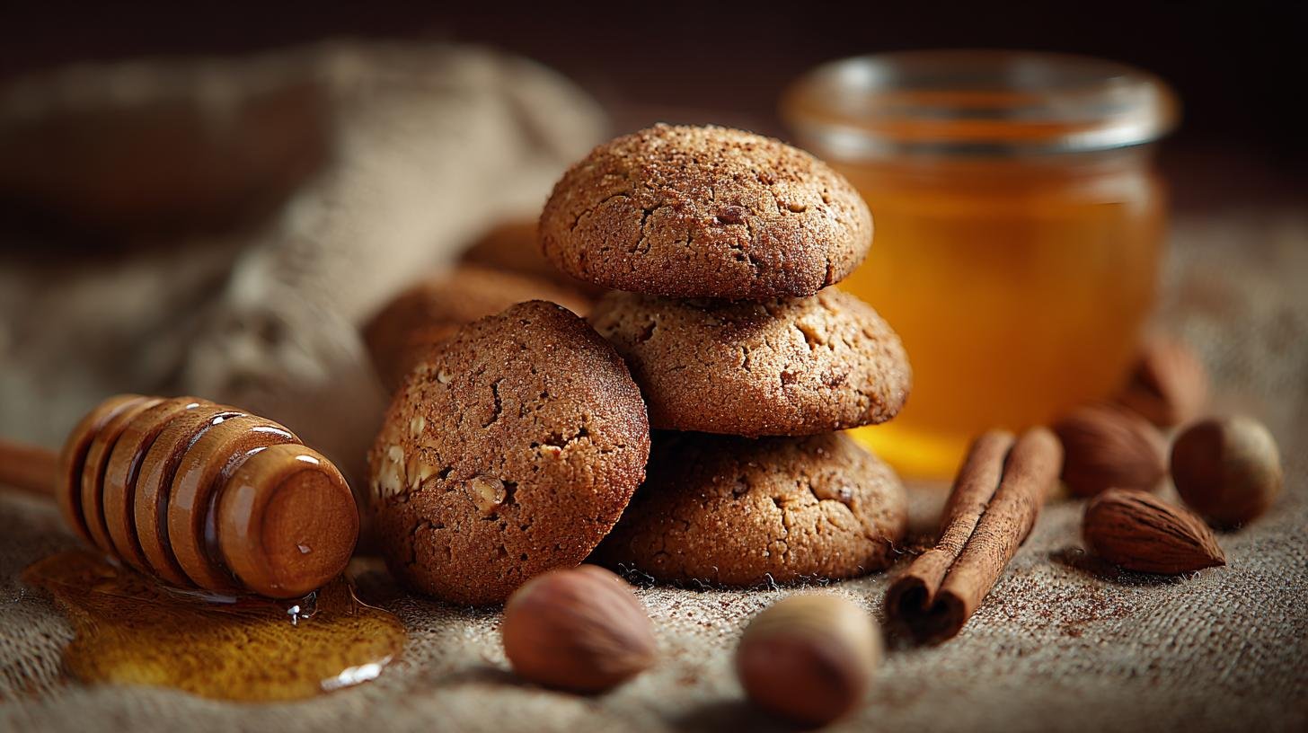 Ořechové sušenky s medem a skořicí
