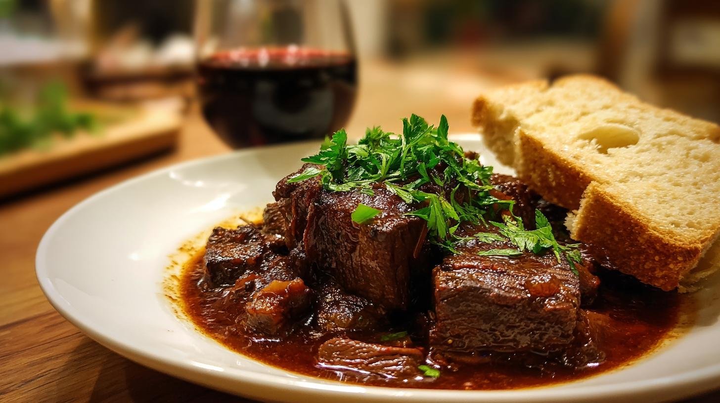Hovězí maso na červeném víně – domácí verze restaurace. Co pořídit a na čem nešetřit