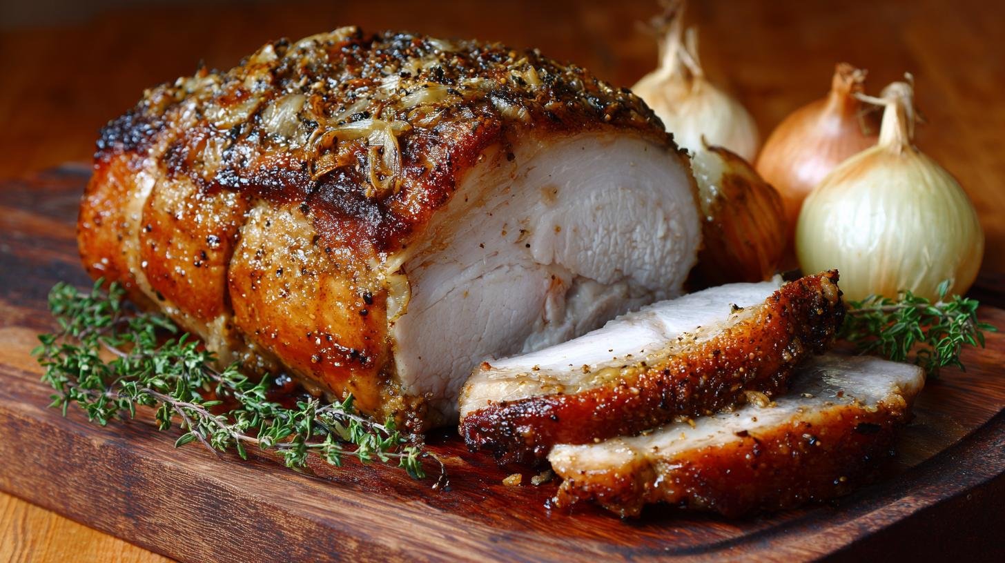 Pečené vepřové s kmínem a cibulí – návrat ke kořenům české kuchyně. Servírování a malé variace