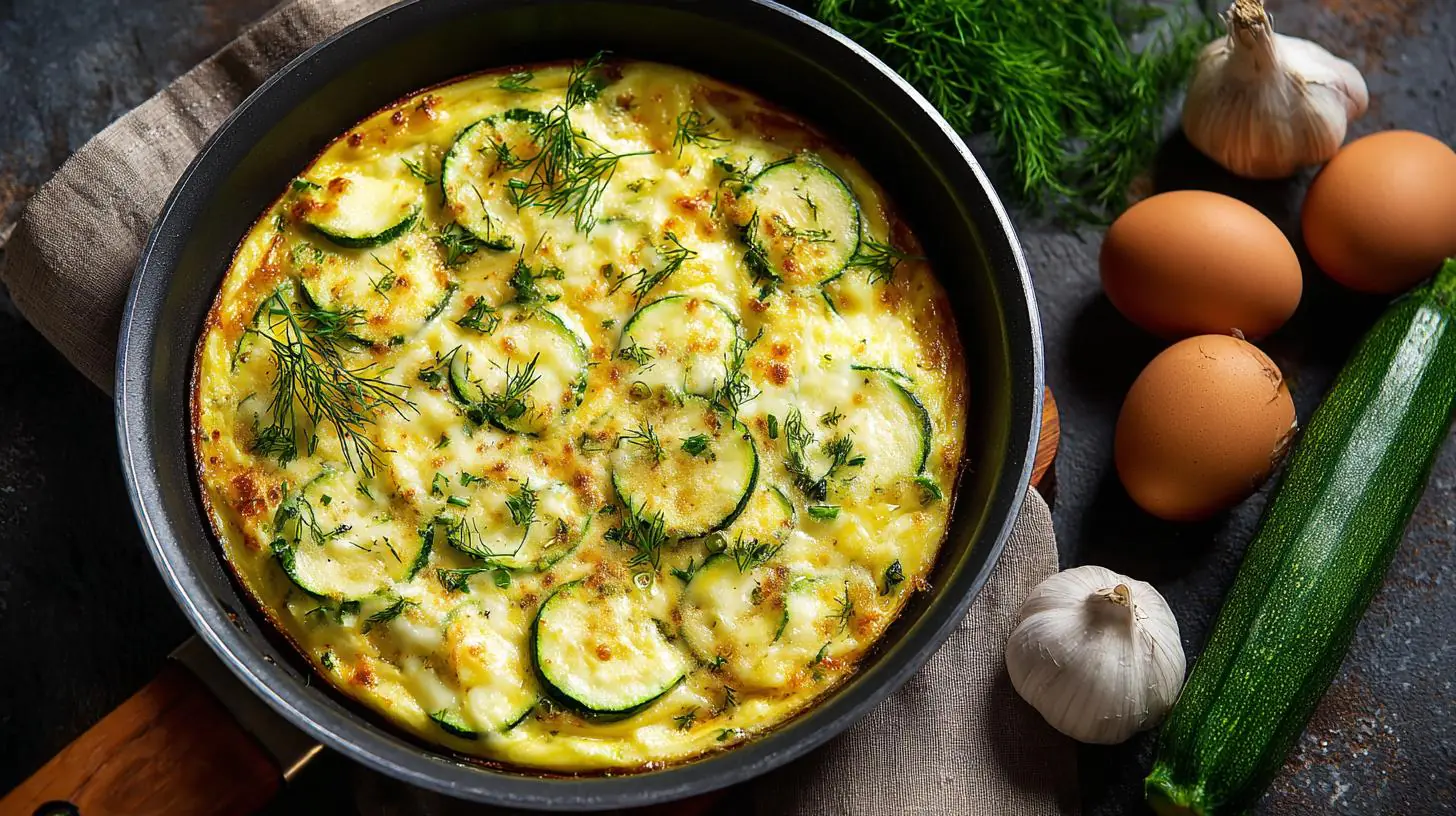 Tajemství nejrychlejší večeře: vejce, sýr a cuketa v pánvi