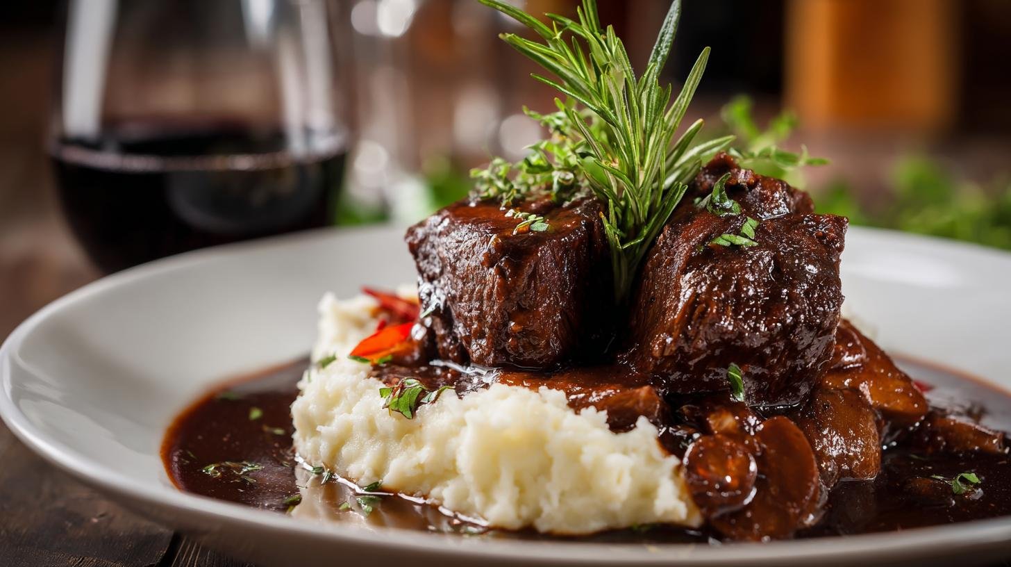 Hovězí maso na červeném víně – domácí verze restaurace