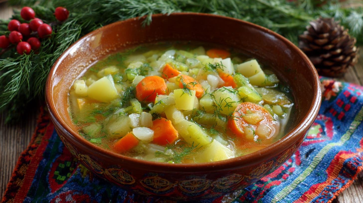 Domácí zeleninová polévka, která čistí tělo a zahřeje duši. Úsporné tipy a skladování