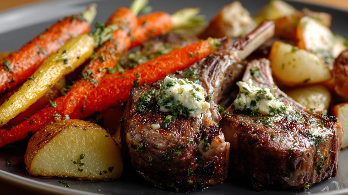 Jehněčí kotletky s bylinkovým máslem, pečenou mrkví a bramborem – expertní volba. Praktické tipy pro expertní výsledek