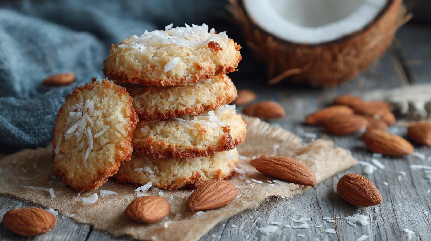 Cukroví bez cukru – mandlové sušenky s kokosem. Co potřebujete: suroviny a jednoduché poměry Cukroví bez cukru – mandlové sušenky s kokosem. Co potřebujete: suroviny a jednoduché poměry