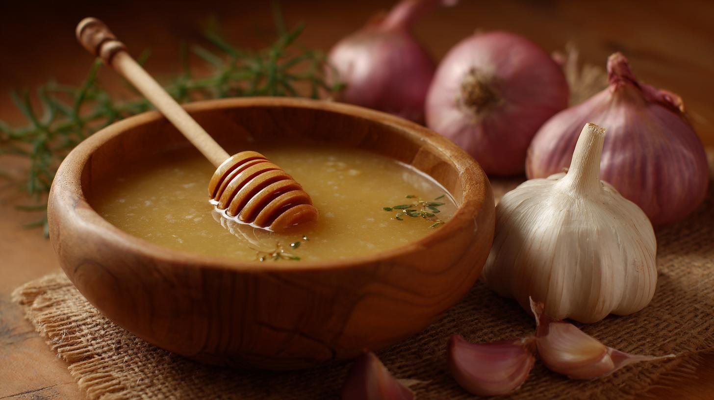 Polévka proti nachlazení: cibule, česnek a med v jednom hrnci