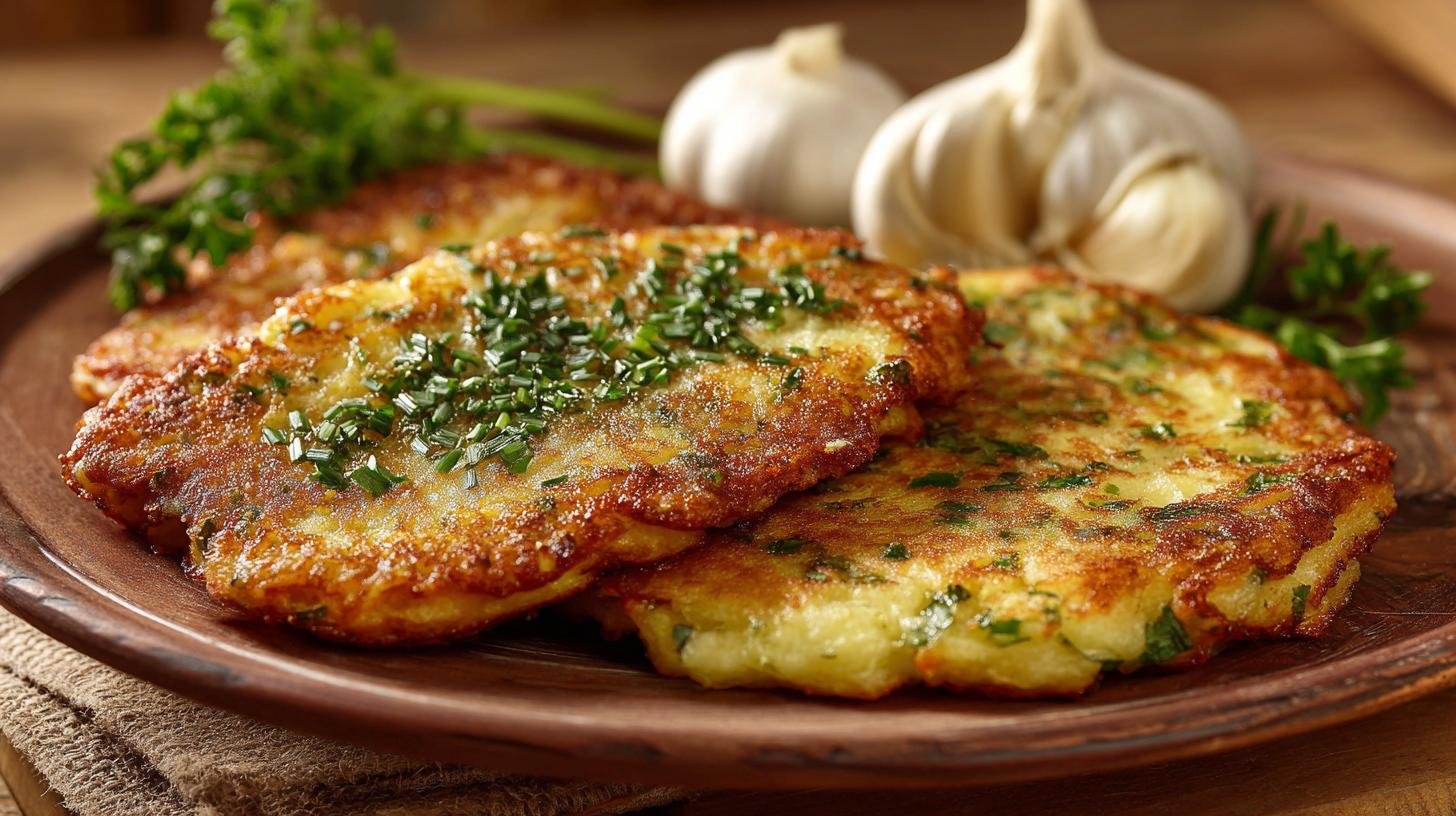 Bramborák s česnekem a majoránkou – levné a výborné jídlo. Jak servírovat a obměny