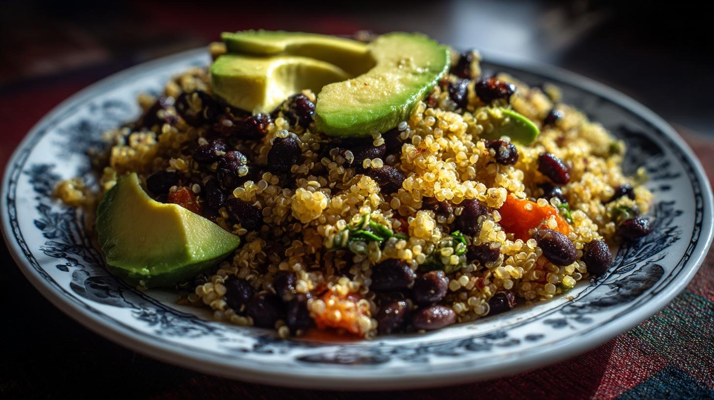 Quinoa s avokádem a černými fazolemi – plný talíř energie. Tipy na úsporu, variace a malé triky