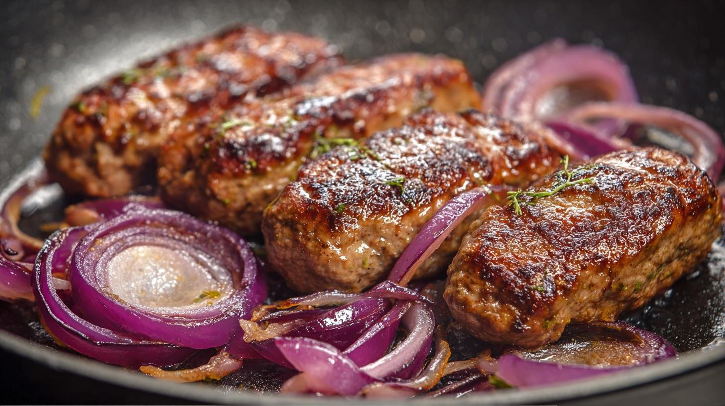 Maso na cibuli a hořčici – jednoduchý recept bez chyby. Postup krok za krokem