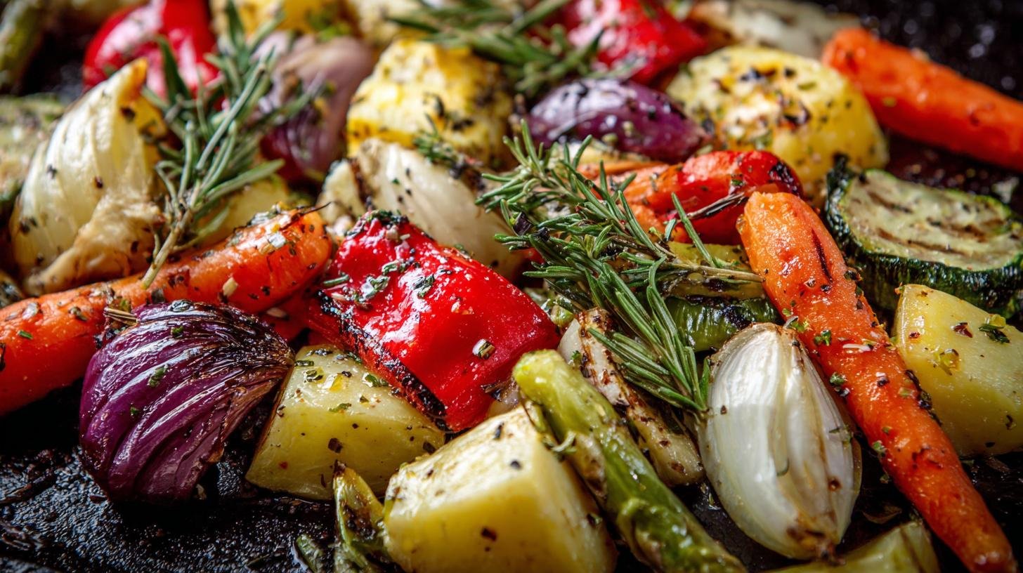 Pečená zelenina s olivovým olejem a bylinkami – snadno a chutně
