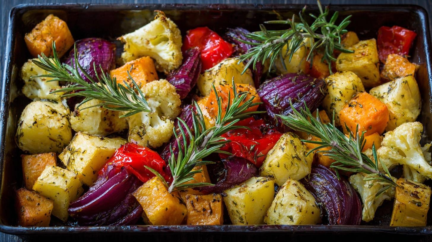 Pečená zelenina s olivovým olejem a bylinkami – snadno a chutně. Servírování, úspora času a tajné tipy