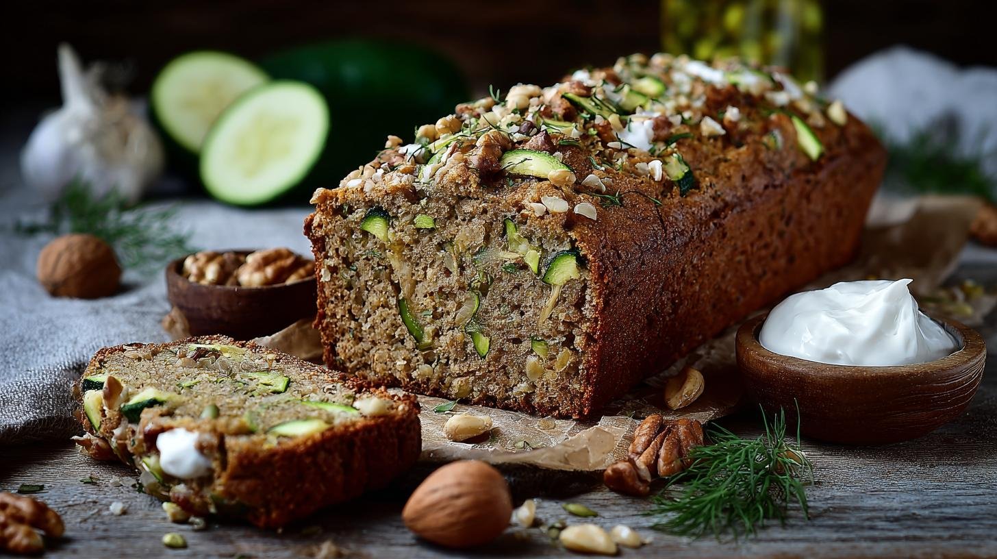 Cuketový chlebíček s ořechy, medem a jogurtem – zdravé pečení bez výčitek