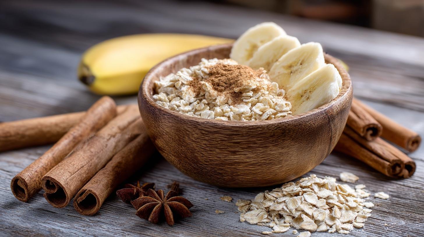 Zdravá snídaně bez cukru: ovesné vločky, banán a skořice. Proč tahle kombinace funguje