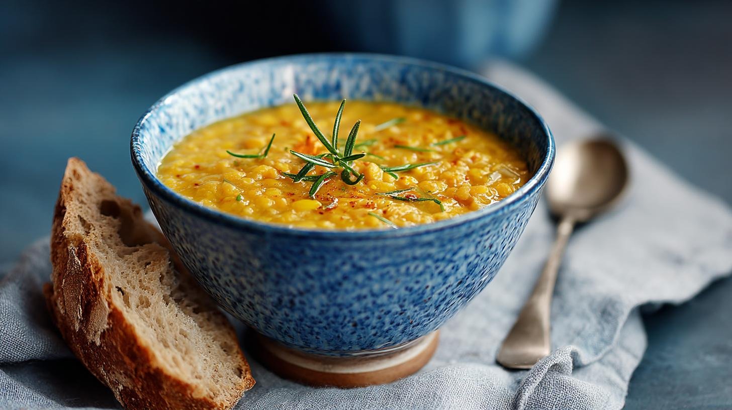 Zdravá čočková polévka: jednoduchý recept s kurkumou a česnekem