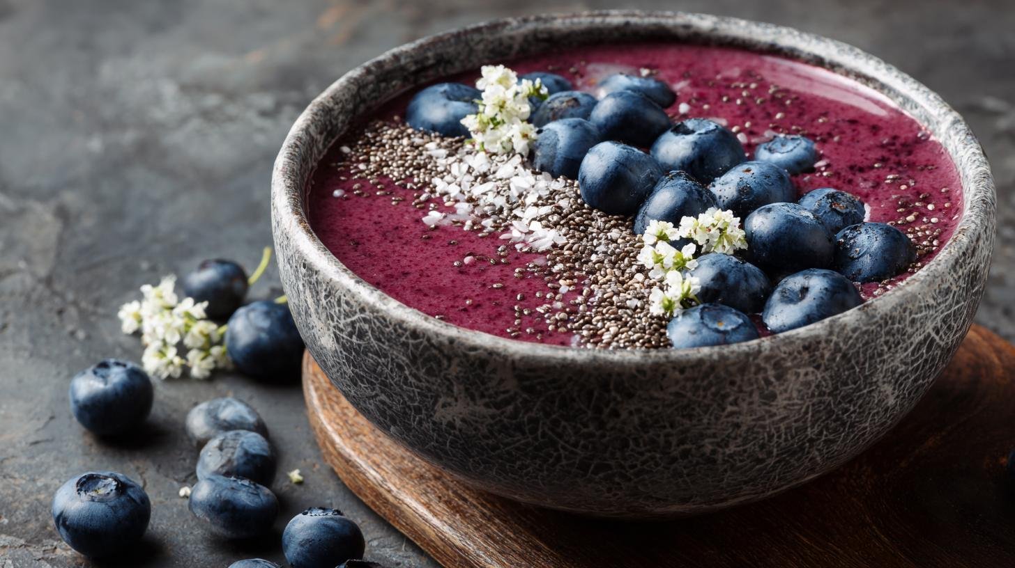 Smoothie bowl s acai, borůvkami a chia semínky – ekonomie času a energie. Proč se vyplatí počítat čas a energii