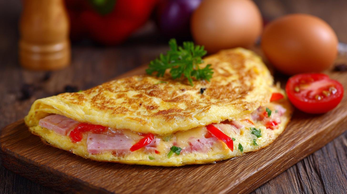 Jak przygotować omlet z szynką, serem i papryką w 10 minut – sekret prostej kolacji. Co budete potřebovat
