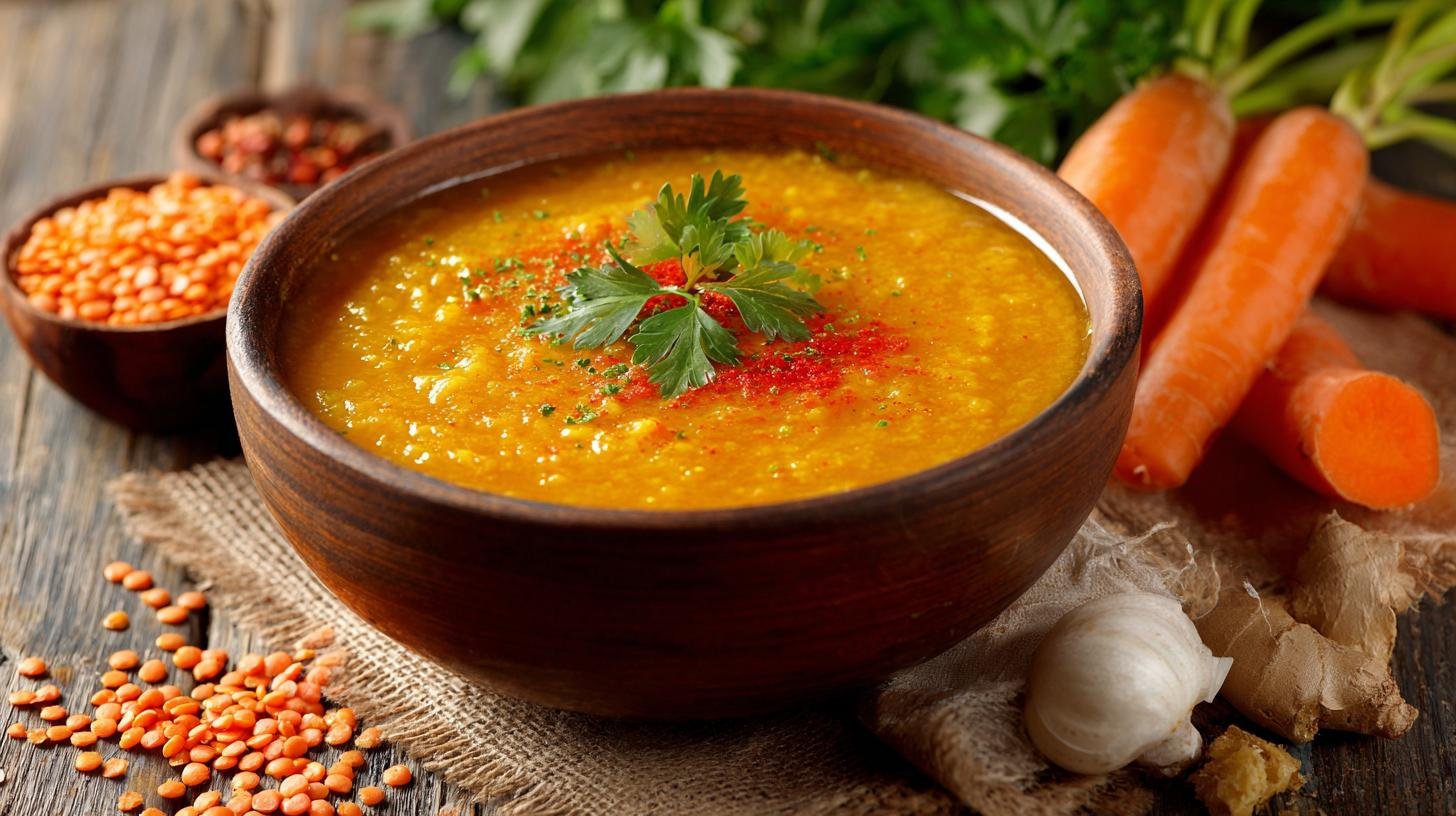Polévka z červené čočky s mrkví a kari. Suroviny a proč je vybrat Polévka z červené čočky s mrkví a kari. Suroviny a proč je vybrat