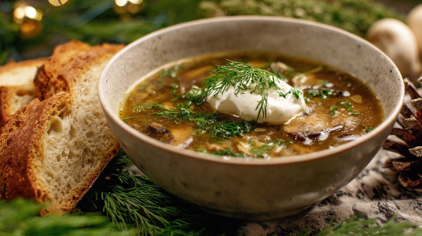 Houbová polévka s kyselou smetanou – vůně lesa v kuchyni. Jak ušetřit čas a peníze, aniž byste obětovali chuť