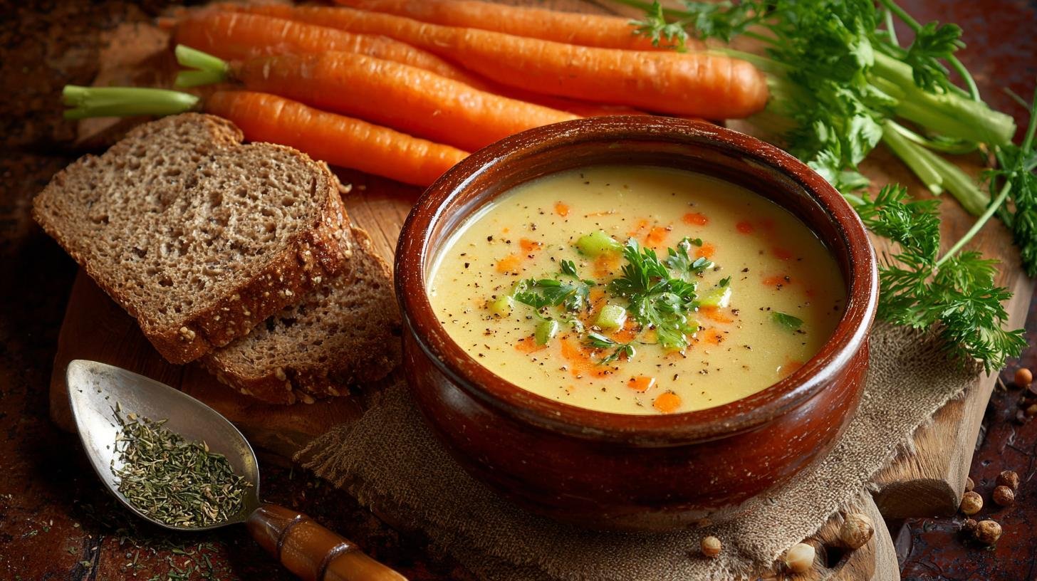 Zeleninový krém s mrkví a celerem – jednoduché vitamínové řešení. Jednoduchý recept krok za krokem