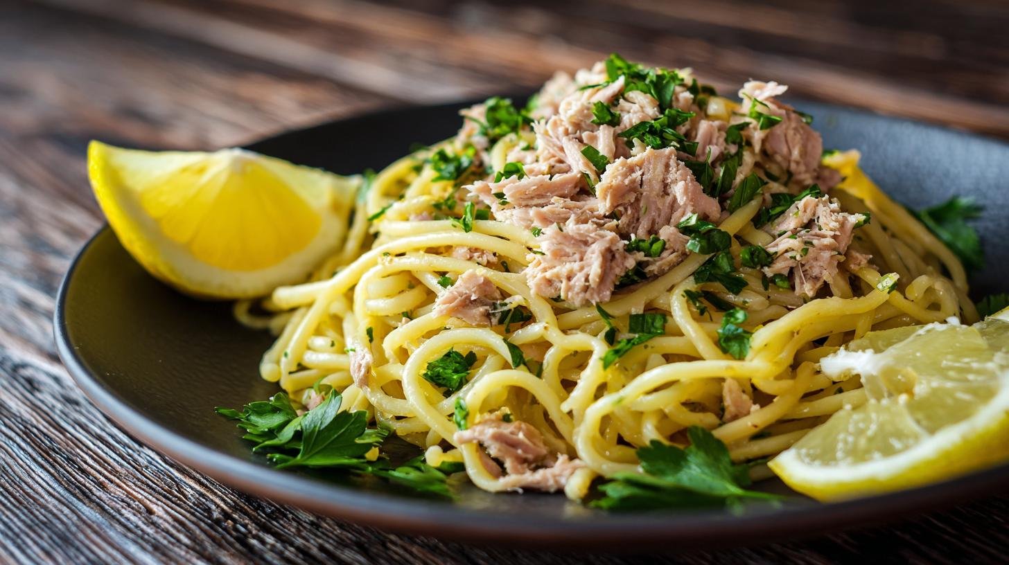 Těstoviny s tuňákem a citronem – lehký trik pro každý den. Co potřebujete — jednoduchý nákupní seznam