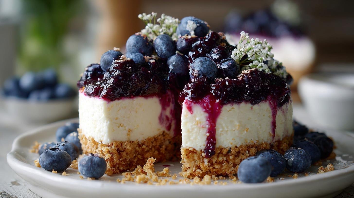 Rychlý cheesecake bez pečení s borůvkami. Tajné triky a úspora
