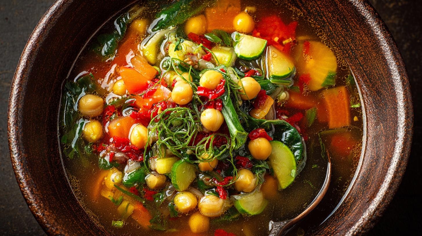 Zeleninový vývar s cizrnou – bez masa, ale plný chuti. Proč mu dát šanci