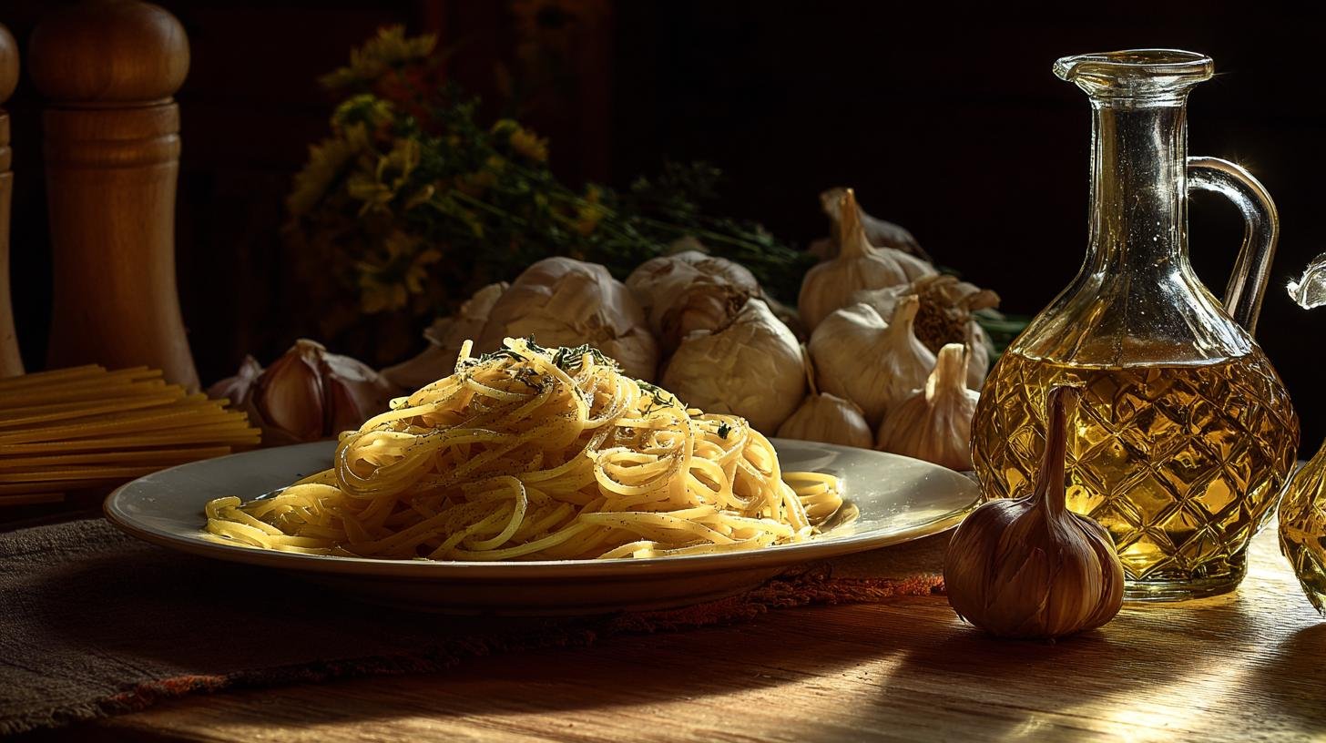 Tajemství rychlé večeře: těstoviny, česnek a olivový olej jako záchrana po práci