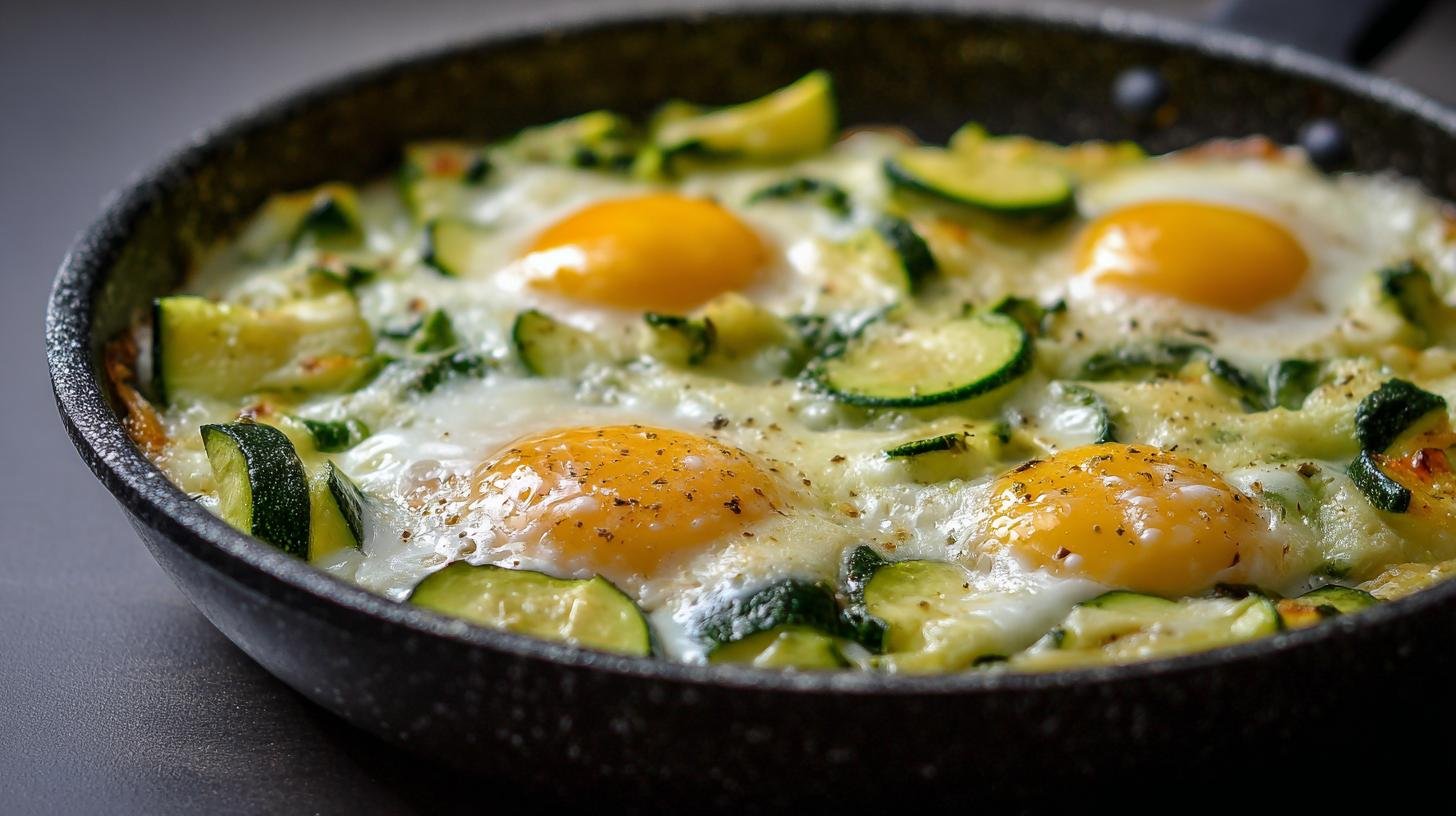 Tajemství nejrychlejší večeře: vejce, sýr a cuketa v pánvi. Tajemství rychlosti