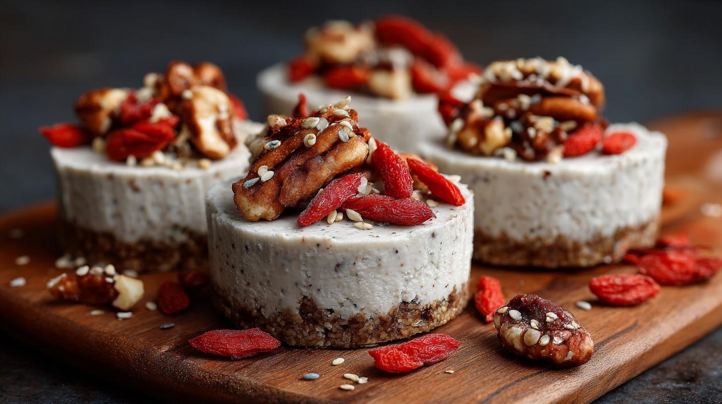 Raw cheesecaky s oříšky, datlemi a goji – zdravá varianta dezertu pro vědomé. Proč sáhnout po této zdravé variantě