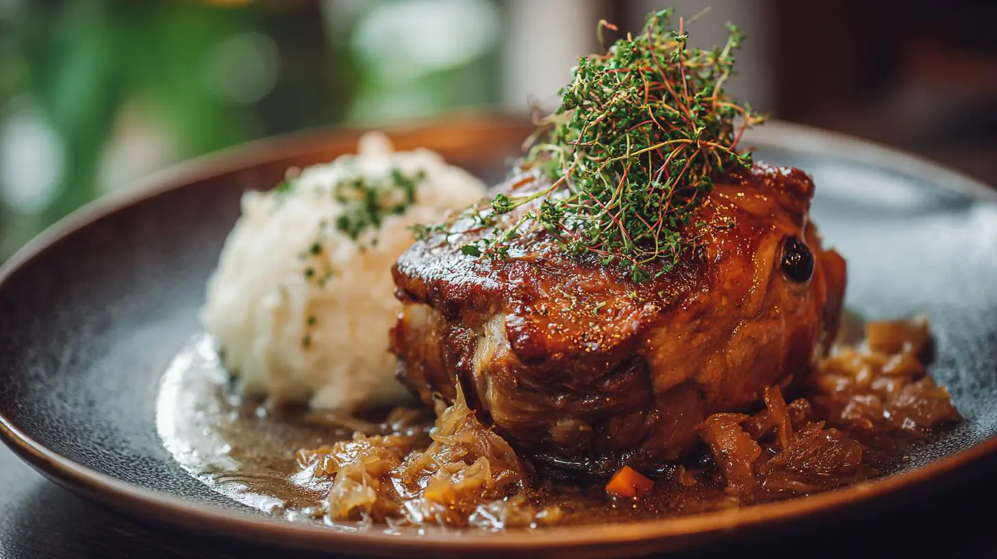 Vepřové koleno na pivu s kysaným zelím a bramborovým knedlíkem – tajemství domácí gastrosféry