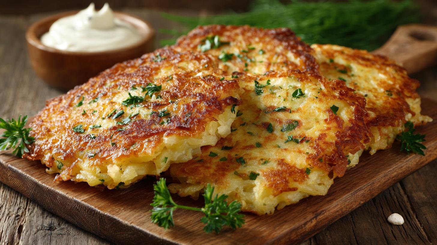 Domácí bramboráky s česnekem, majoránkou a kysaným zelím – rychlá česká klasika. Proč jsou bramboráky stále oblíbené