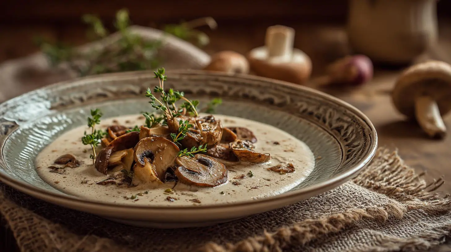 Domácí omáčka z hub a smetany – podzim na talíři