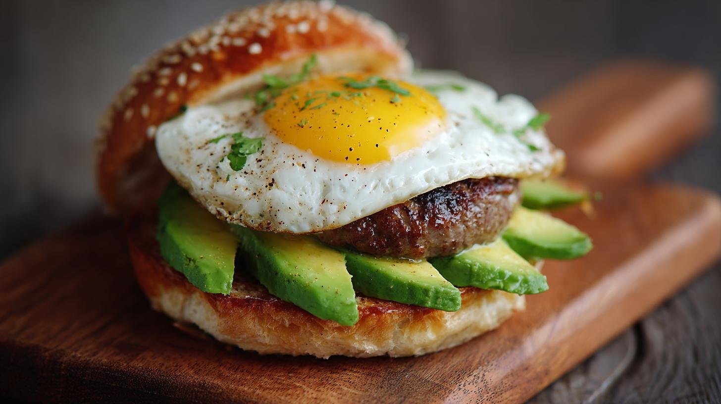 Hovězí burger s vejcem a avokádem – moderní klasika. Rychlý návod krok za krokem