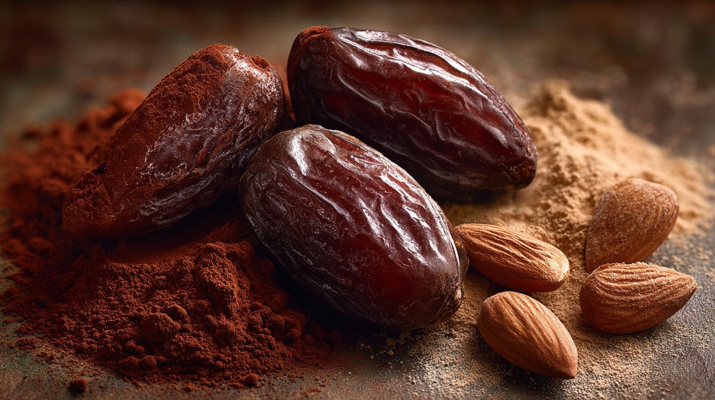 Zdravé sladkosti bez mouky: mandle, kakao a datle v hlavní roli. Rychlý přehled vlastností