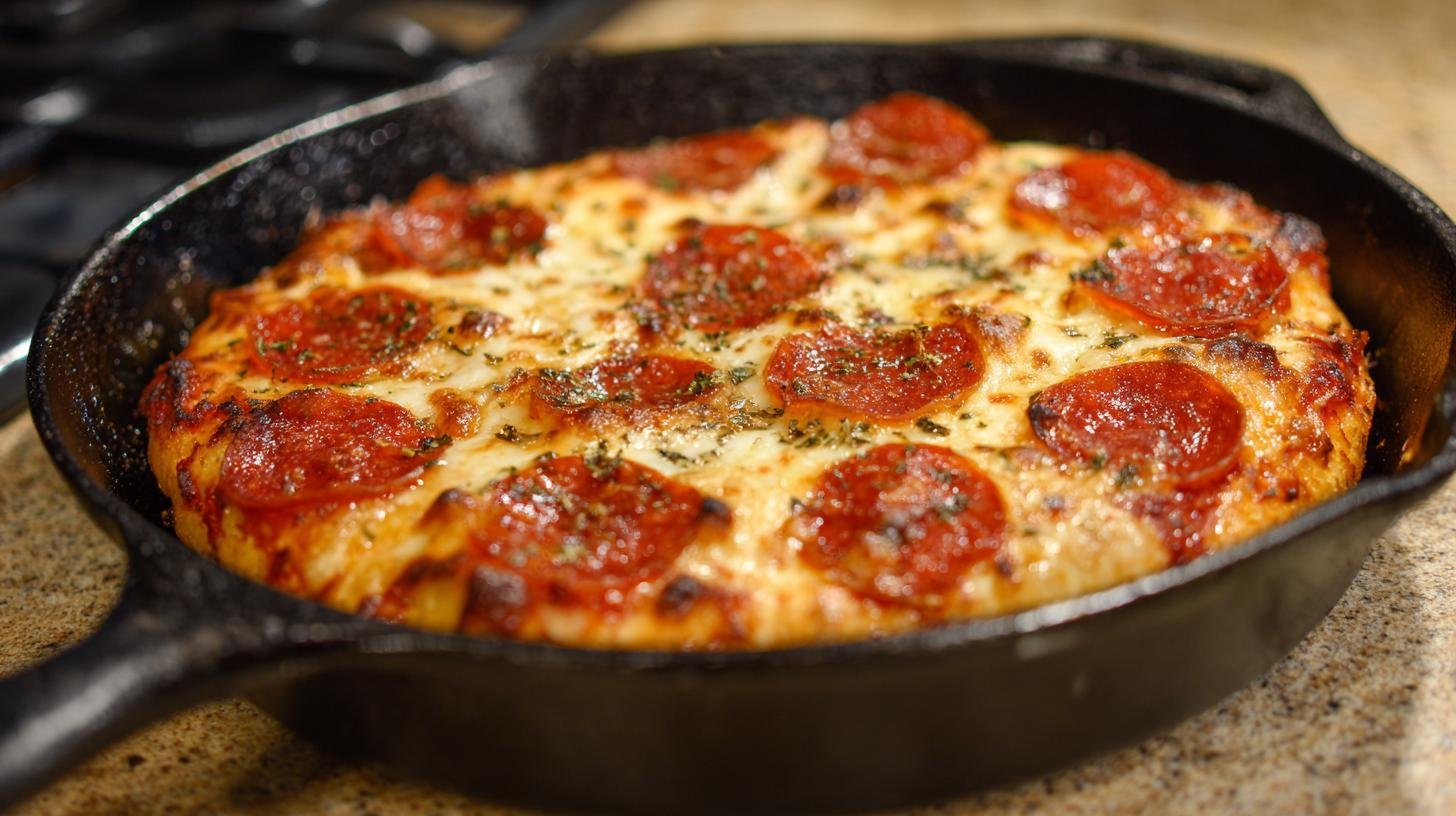 Pizza z pánve – bez trouby a bez kynutí