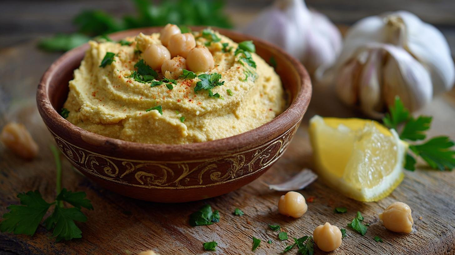 Cizrnová pomazánka s citronem a česnekem: hotová za pět minut