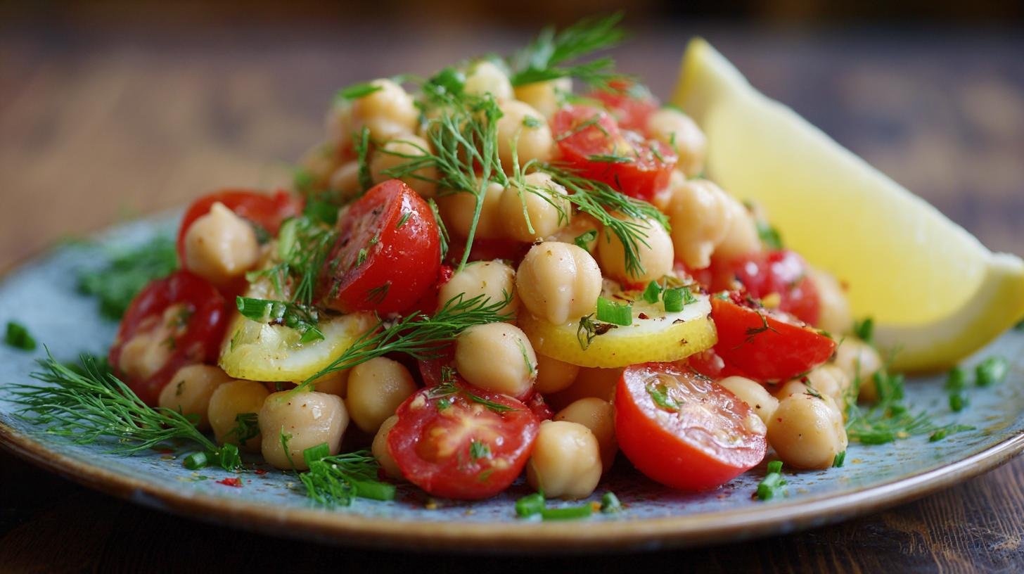 Cizrnový salát s citronem a rajčaty – lehké letní menu. Proč si salát zamilujete