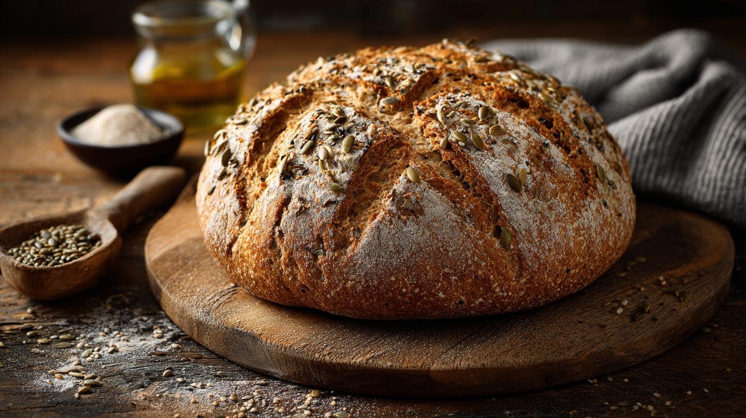 Domácí chléb s žitnou moukou a semínky – bez stroje, bez stresu. Jednoduchý postup krok za krokem