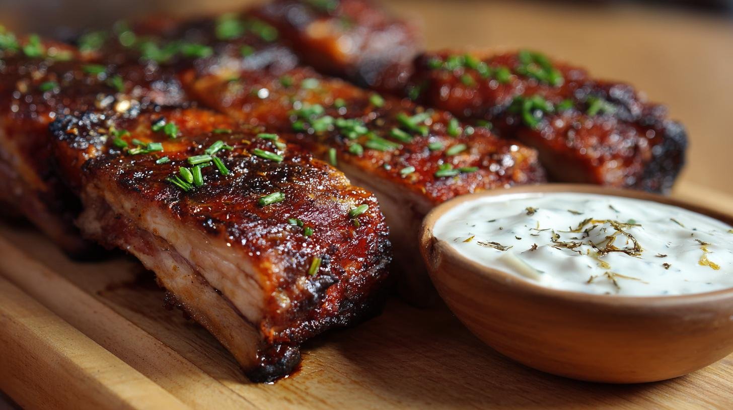 Pečená žebra a česnekový dip – tajemství jemného masa. Pečení: čas, teplota a triky pro rozplývavou strukturu