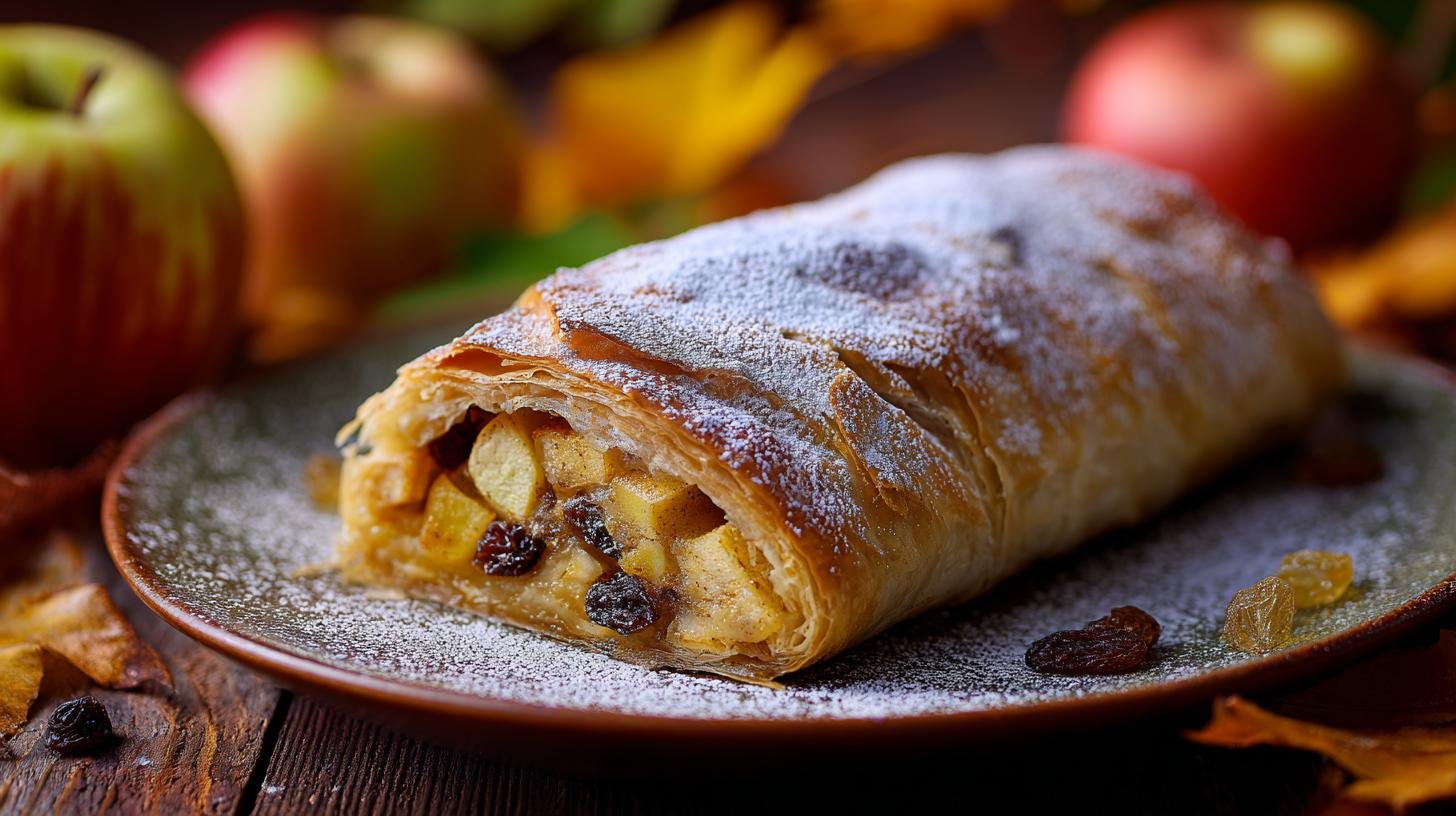 Jablečný štrúdl s skořicí a rozinkami – nejlepší podzimní dezert