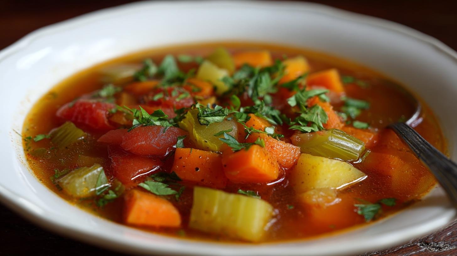 Domácí zeleninová polévka, která čistí tělo a zahřeje duši. Jak ji připravit krok za krokem