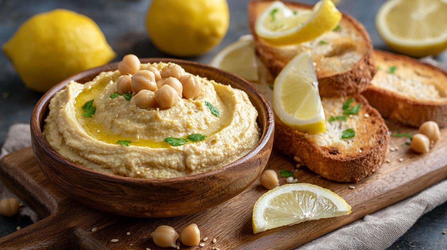 Cizrnová pomazánka s citronem a česnekem: hotová za pět minut. Postup za pět minut