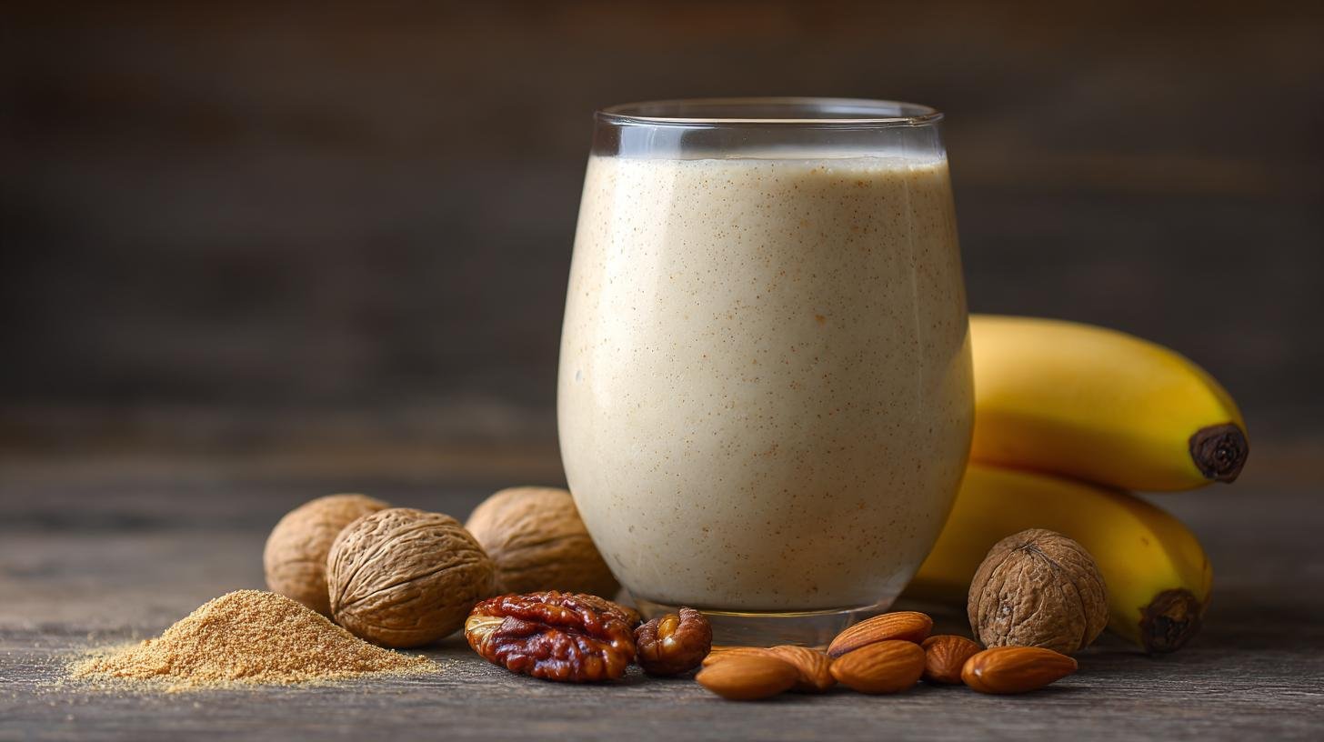 Ranní smoothie s banánem a ořechy, které dodá energii na celý den. Postup — rychle a bez ztráty chuti