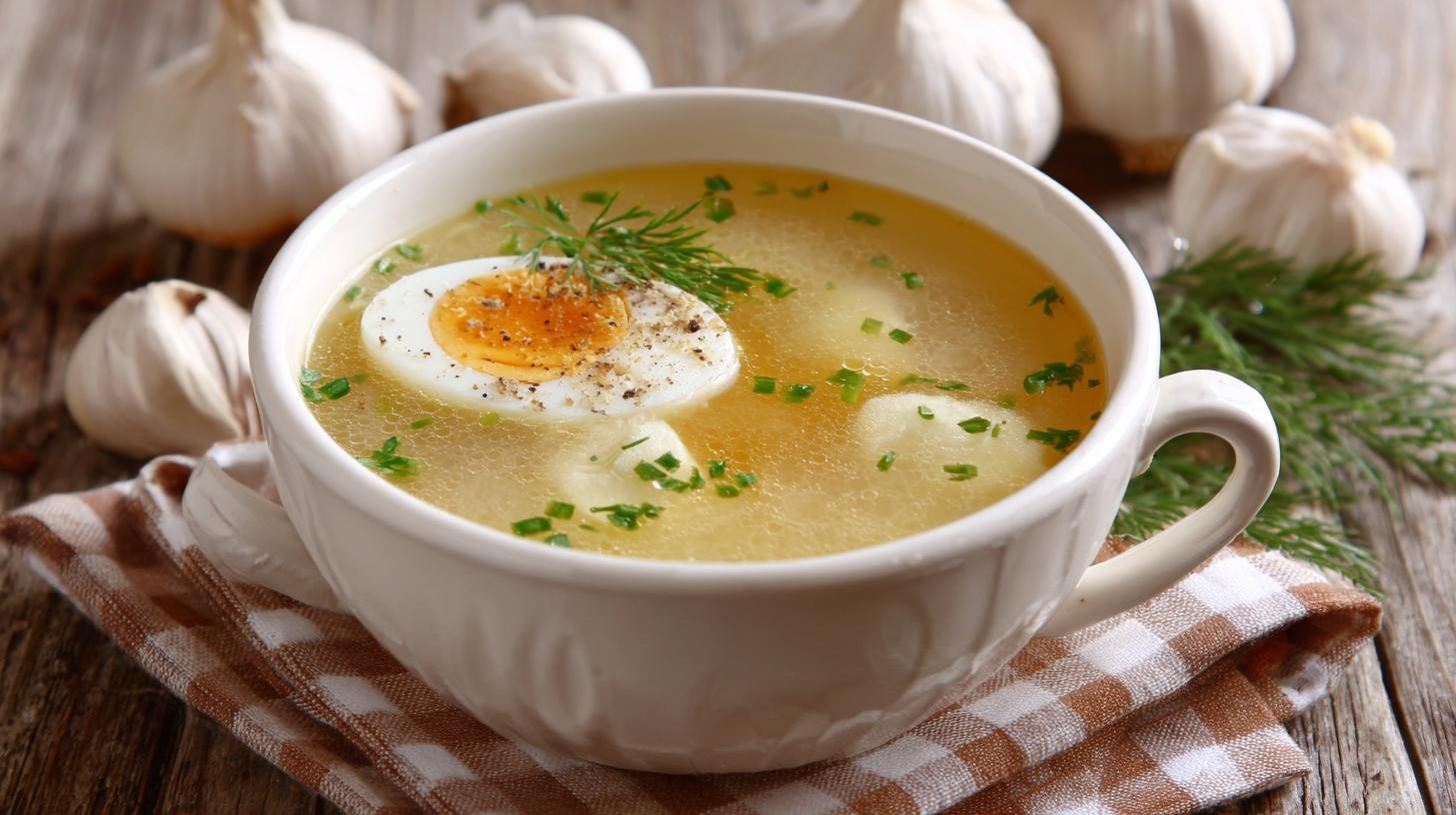 Česnečka s vejcem a bramborem – léčivý elixír pro tělo. Jak ji připravit rychle a chytře